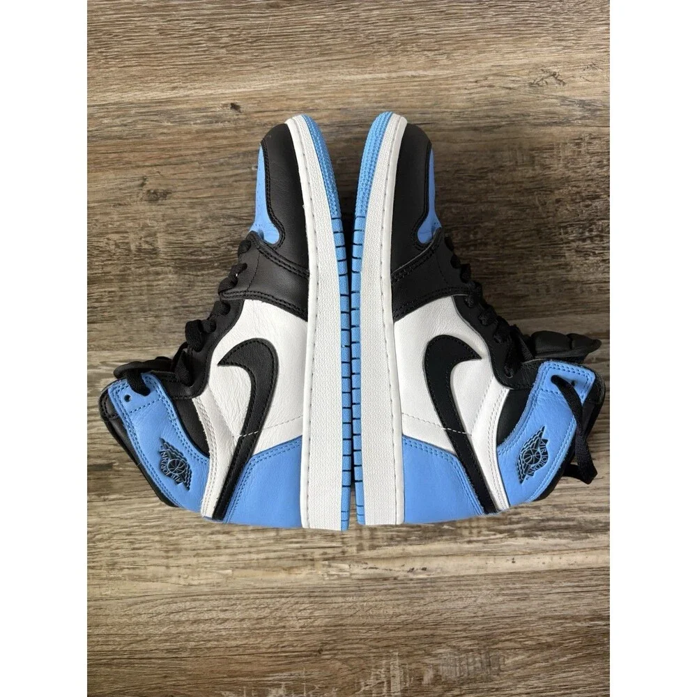 Nike Air Jordan 1 Retro High OG UNC Toe Youth Size 6Y FD1437-400 Blue Black